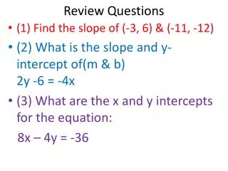 review questions