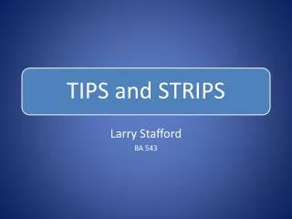 Larry Stafford BA 543