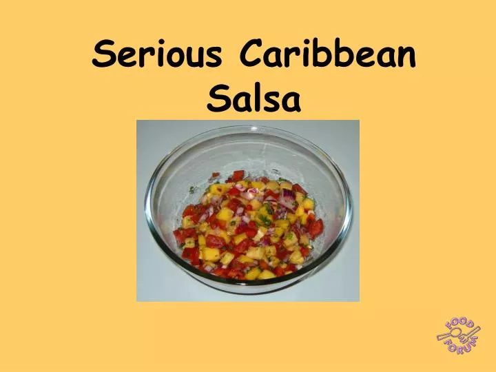 serious caribbean salsa