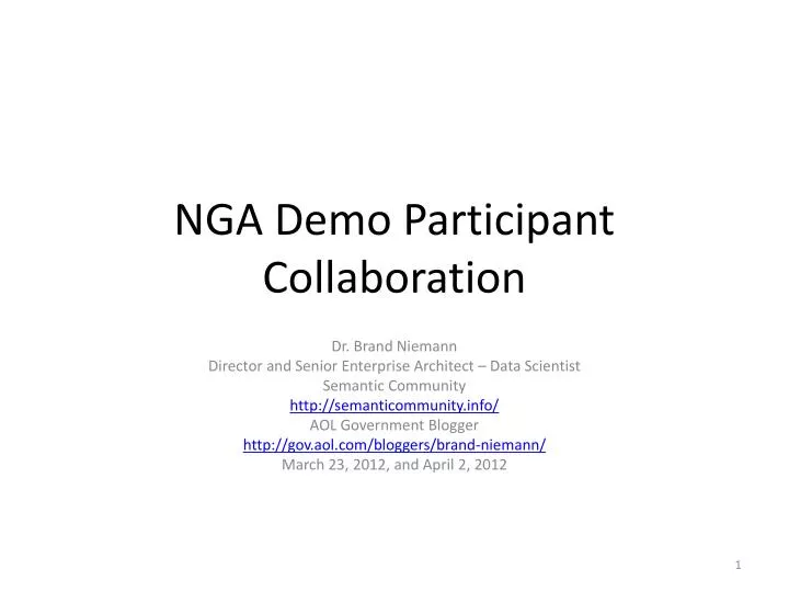 nga demo participant collaboration
