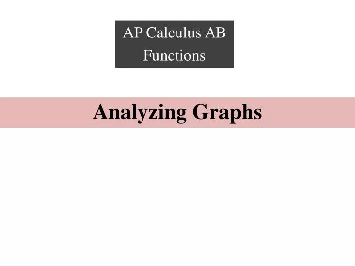 analyzing graphs