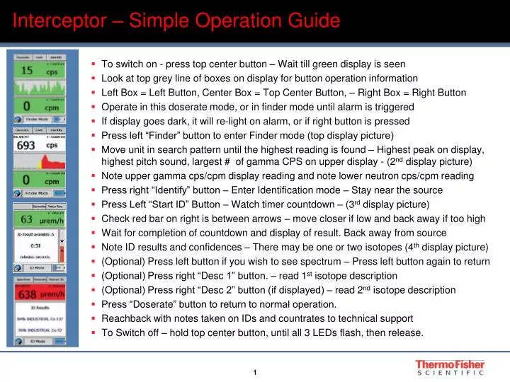 interceptor simple operation guide