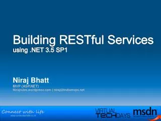 Building RESTful Services using .NET 3.5 SP1