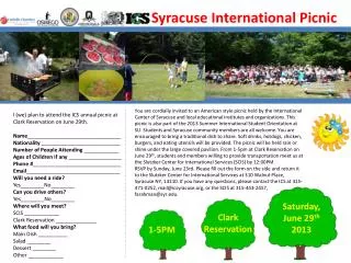 Syracuse International Picnic