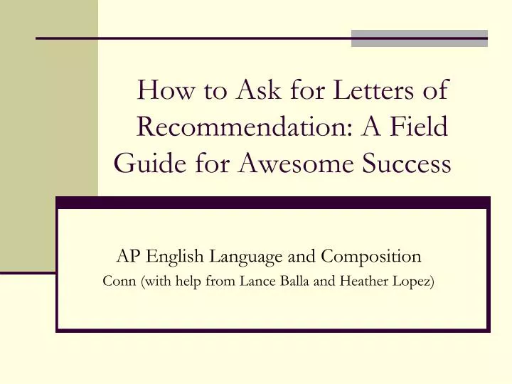 how to ask for letters of recommendation a field guide for awesome success