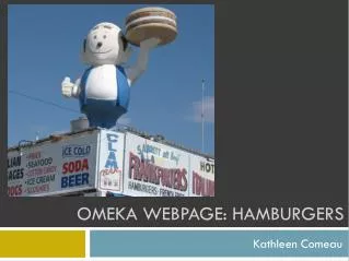 Omeka Webpage: Hamburgers