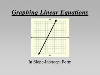 graphing linear equations