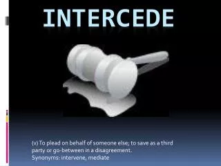 Intercede