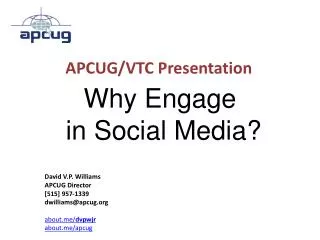 Why Engage in Social Media?