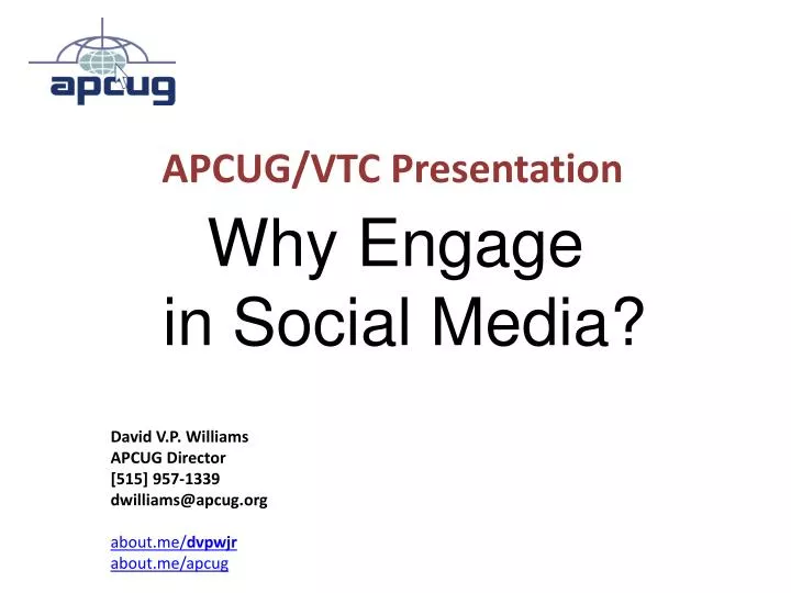 why engage in social media