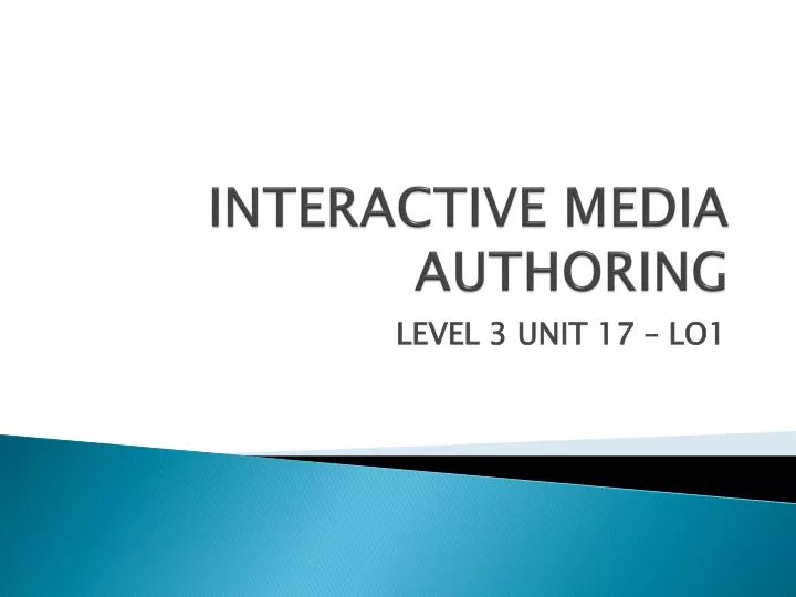 interactive media authoring