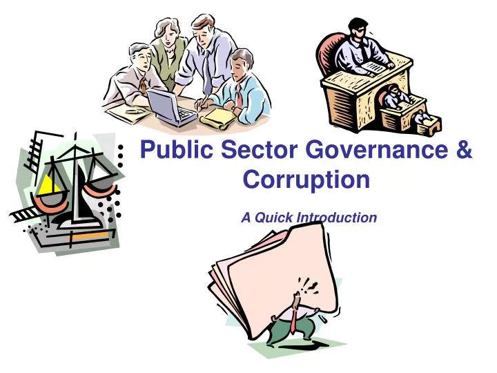 public sector governance corruption