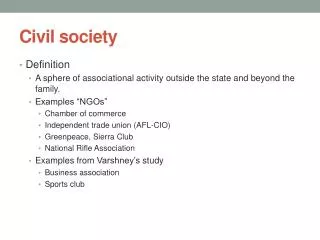 civil society