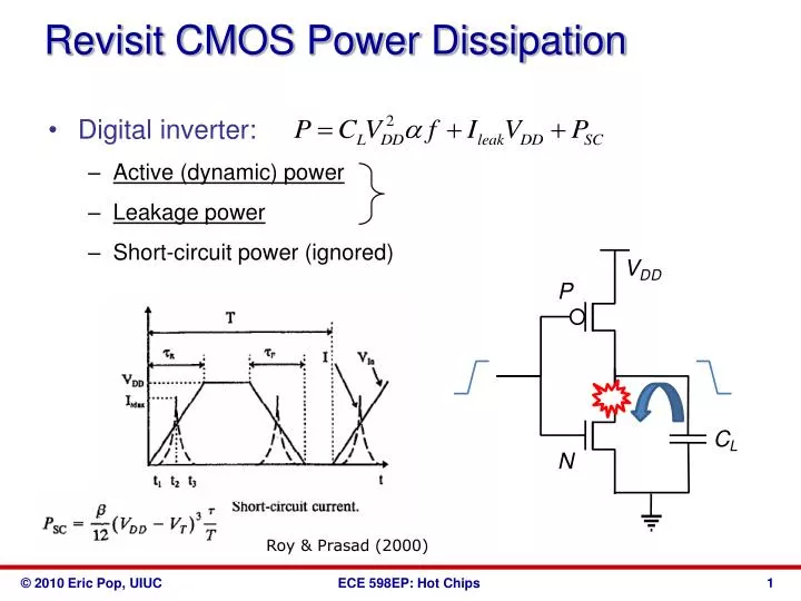 revisit cmos power dissipation