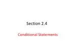 Understanding Conditional Statements: Logic, Hypotheses, and Conclusions - slide 1