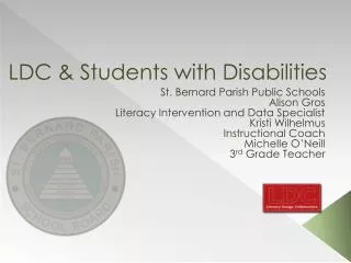 LDC &amp; Students with Disabilities