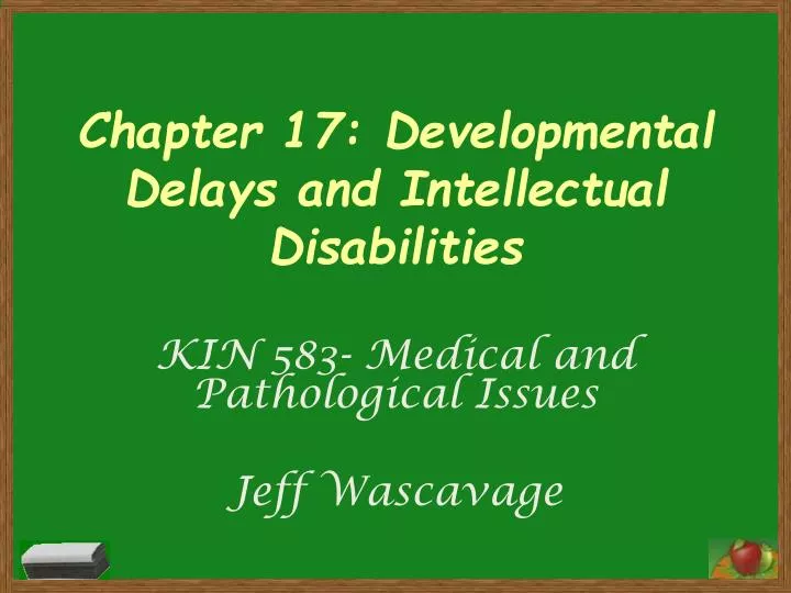 chapter 17 developmental delays and intellectual disabilities