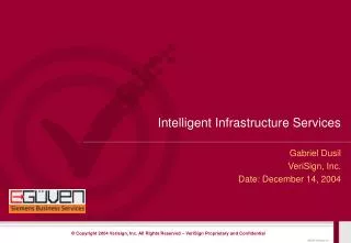 Intelligent Infrastructure Services