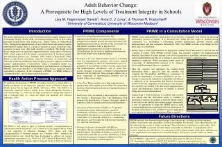 Adult Behavior Change: A Prerequisite for High Levels of Treatment Integrity in Schools