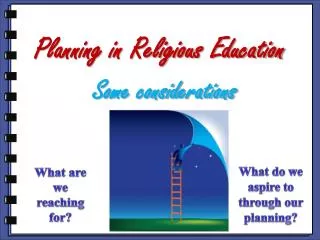Planning in Religious Education