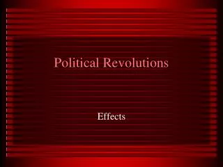 political revolutions