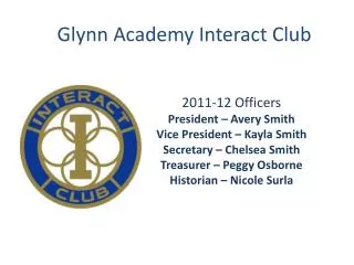 Glynn Academy Interact Club