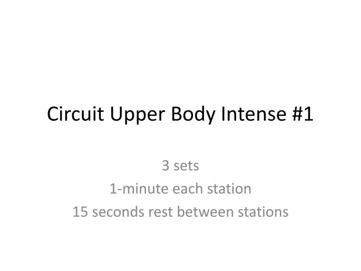 circuit upper body intense 1