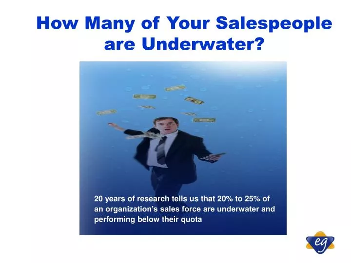 how many of your salespeople are underwater