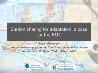 Burden sharing for adaptation: a case for the EU?