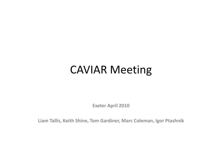caviar meeting
