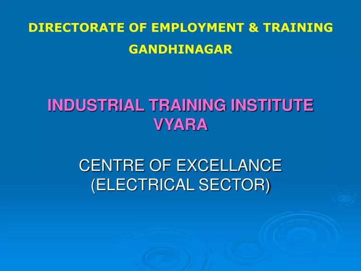 industrial training institute vyara