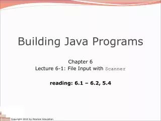 Building Java Programs