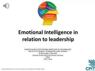 Emotional Intelligence in relation to leadership