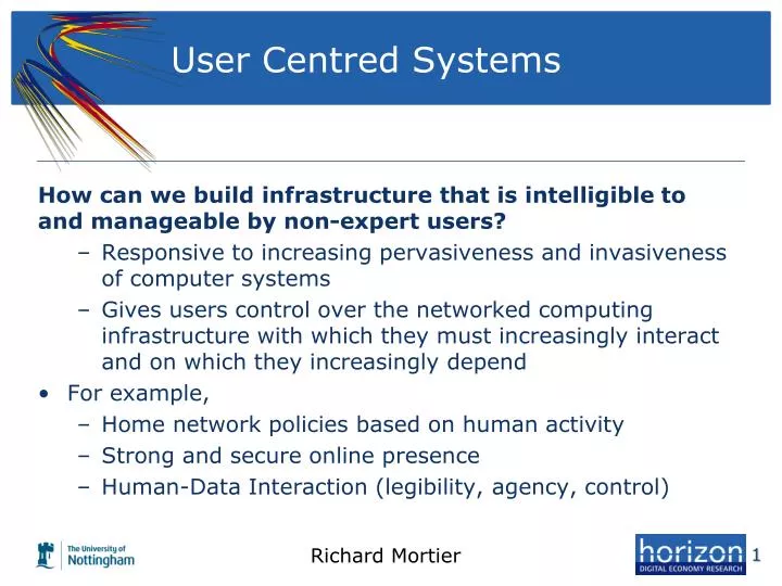 user centred systems