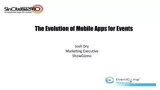 The Evolution of Mobile Apps for Events