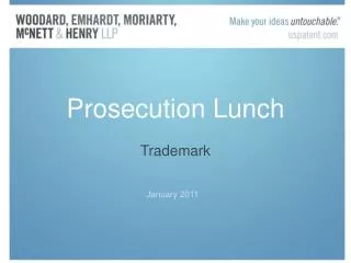 Prosecution Lunch