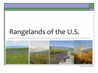 Rangelands of the U.S.