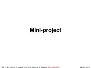 Mini-project