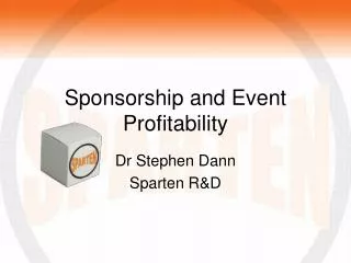 Sponsorship and Event Profitability
