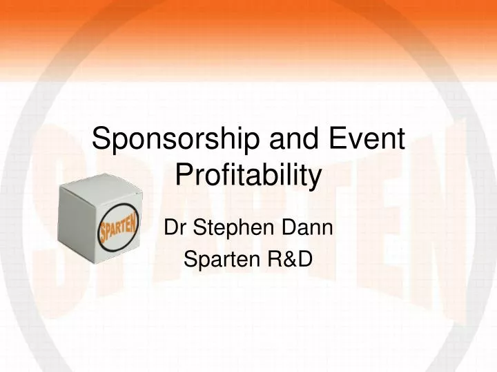 sponsorship and event profitability