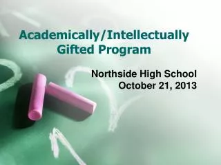 Academically/Intellectually Gifted Program