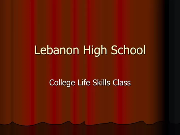 lebanon high school