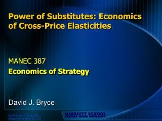 Power of Substitutes: Economics of Cross-Price Elasticities