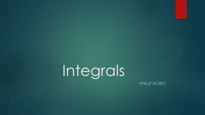 integrals