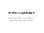 Integral as Accumulation - slide 1