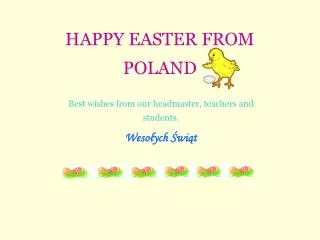 HAPPY EASTER FROM POLAND