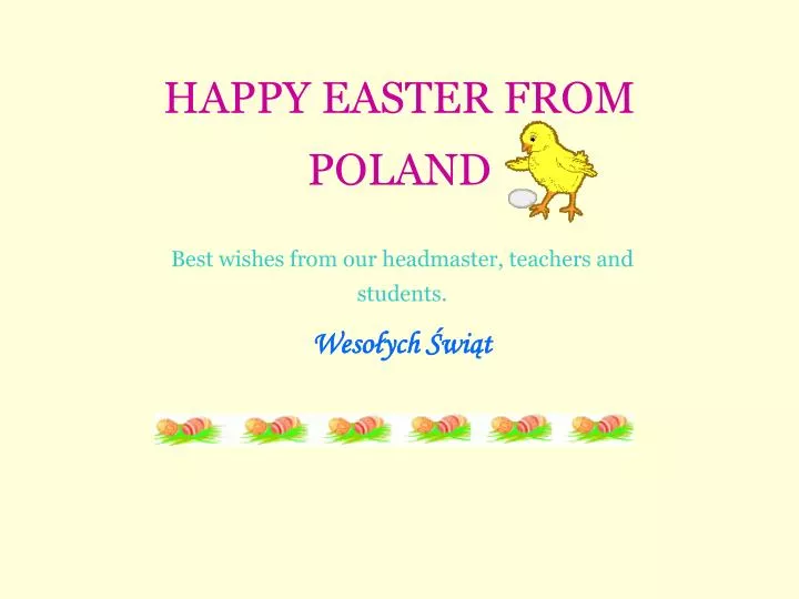 happy easter from poland