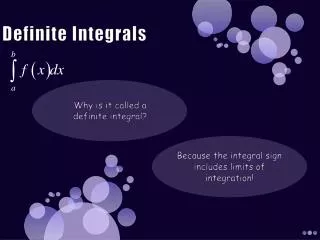 Definite Integrals