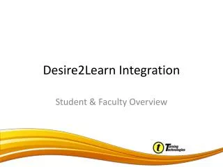 Desire2Learn Integration