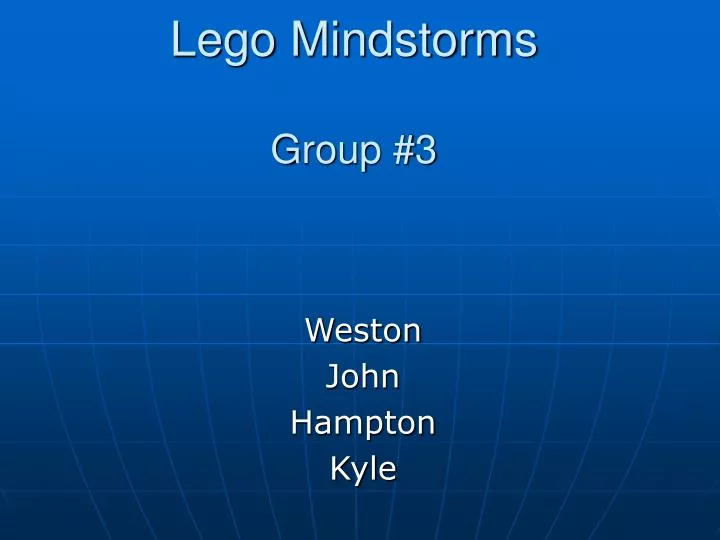 lego mindstorms group 3